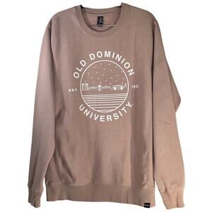 Upscale Apparel Beige Old Dominion University Graphic Print Sweatshirt Size M